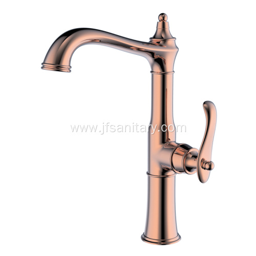 Quality Brass Single-Handle Kitchen Faucet Set Rose Gold